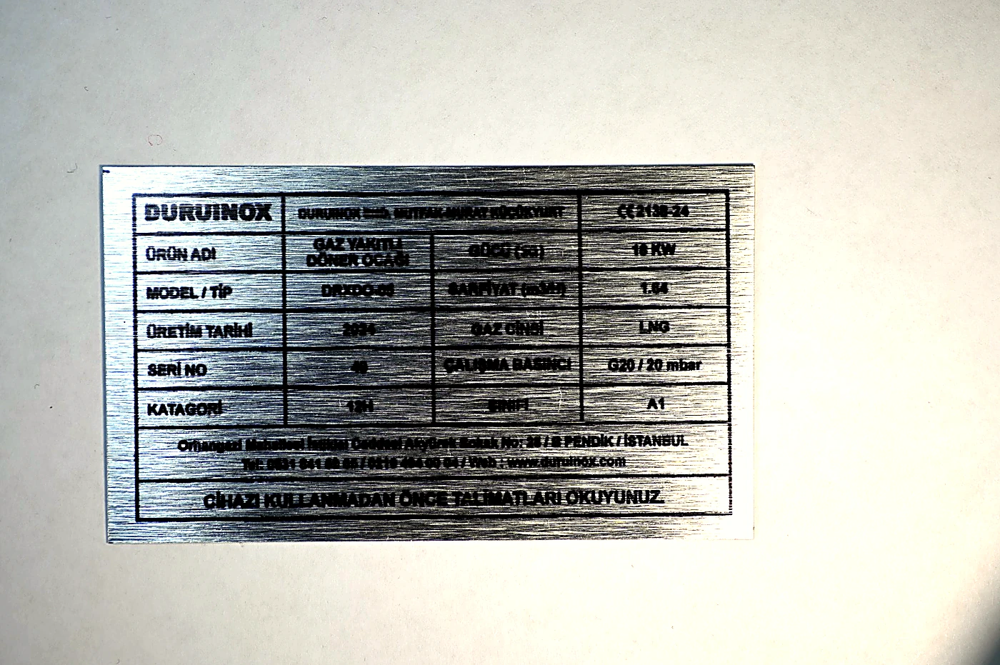Alüminyum etiket örnek çalışması 5