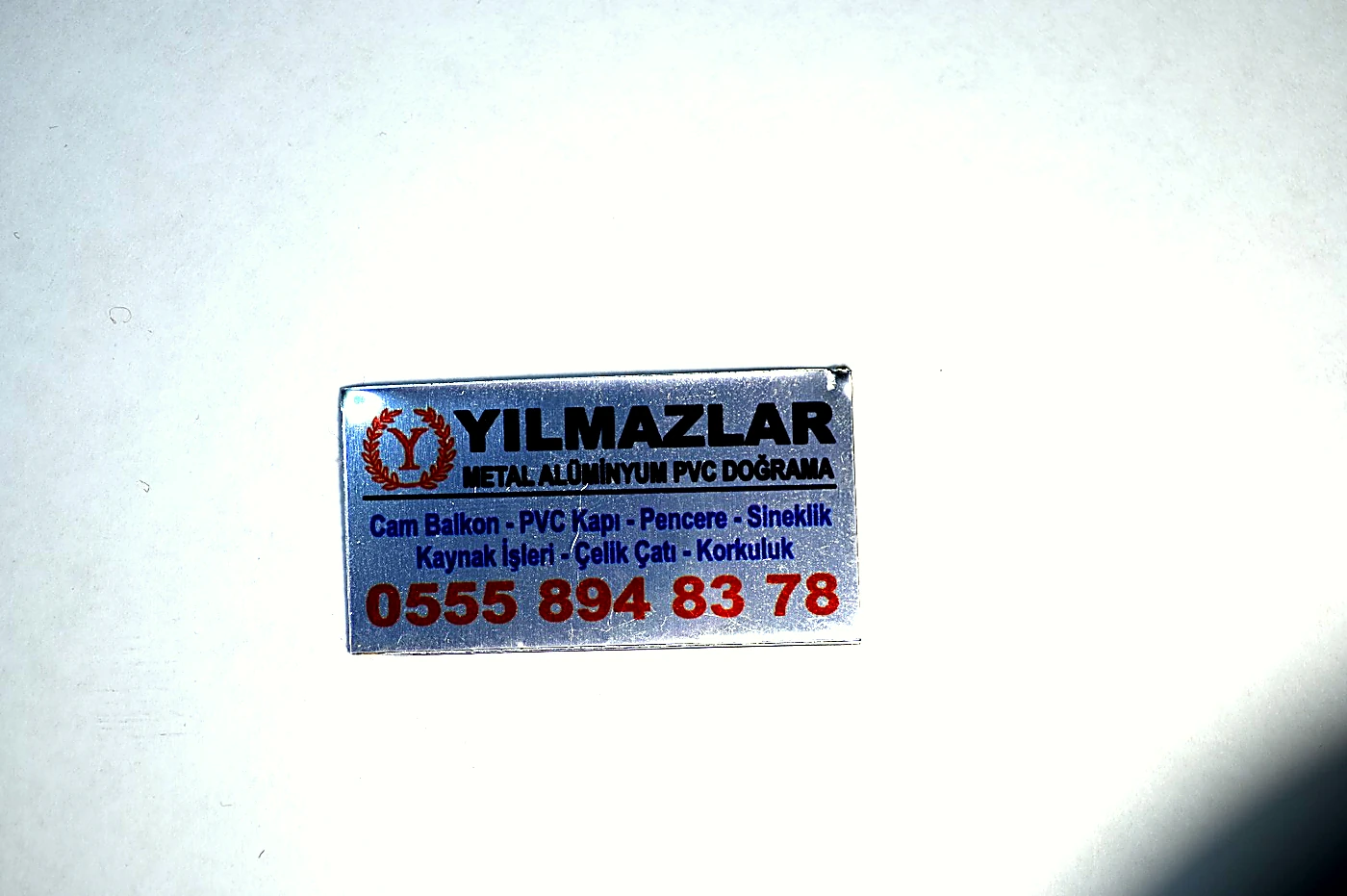 Alüminyum etiket örnek çalışması 2